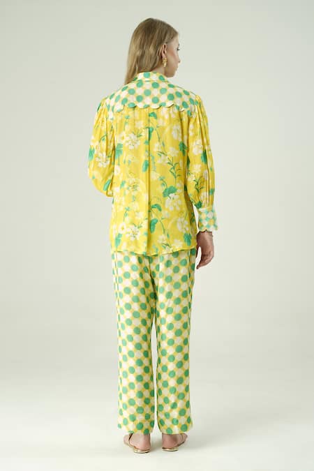 Surabhi Arya Floral Print Muslin Shirt & Pant Set 