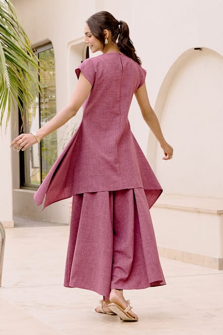 House Of Fett Purple Lazuli Co-ord Pant Set 