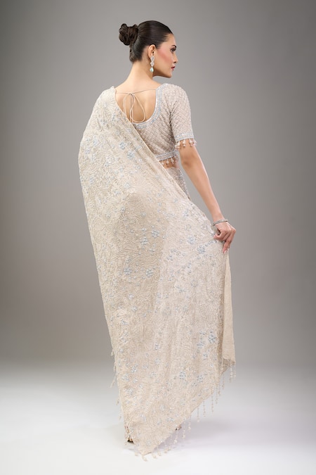 Kalighata Gold Lexis Saree Set 