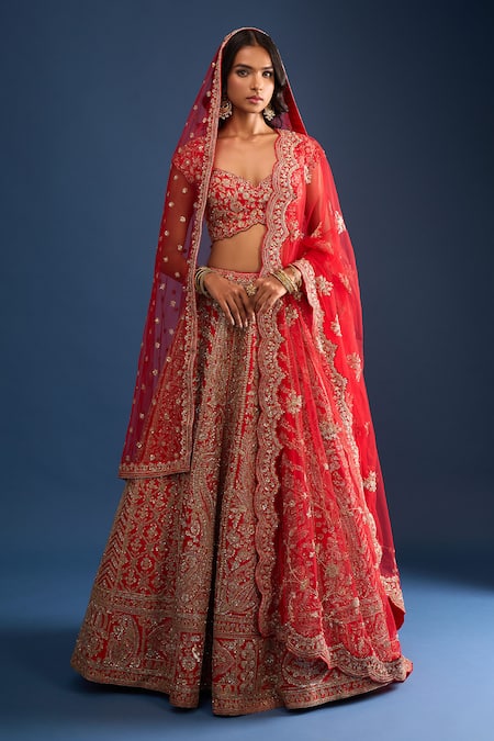 Kalighata Mushafir Bridal Lehenga Set 
