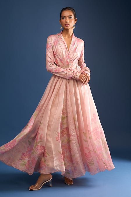 Tarun Tahiliani Hand-painted Anarkali & Churidar Set 