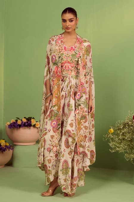 House Of Armuse Adhya Printed Kaftan Set 