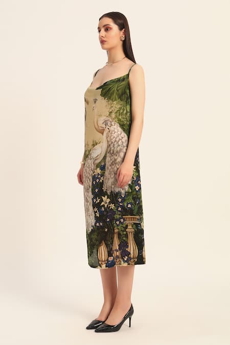 Ruhr India Silk Scoop Neck Mrunal Designer Dola Dress at Aza Fashions Ruhr India_Silk Scoop Neck Mrunal Designer Dola Dress _at_Aza_Fashions