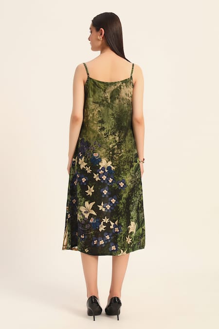 Shop Ruhr India Silk Scoop Neck Mrunal Designer Dola Dress at Aza Fashions Shop_Ruhr India_Silk Scoop Neck Mrunal Designer Dola Dress _at_Aza_Fashions