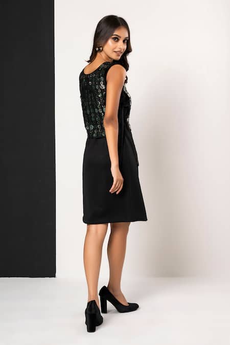 That Thing You Love Black Designer Vest Dress 