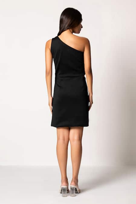 That Thing You Love Double Flower Black Dress 