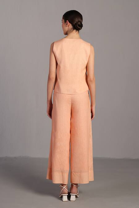 Buy_Clos_Orange Notched Neck, Bright And Yellow Designer Set _Online_at_Aza_Fashions