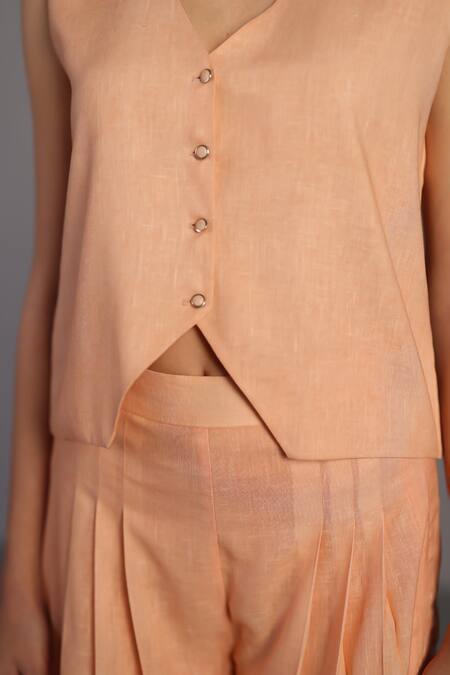 Buy_Clos_Orange Notched Neck, Bright And Yellow Designer Set 