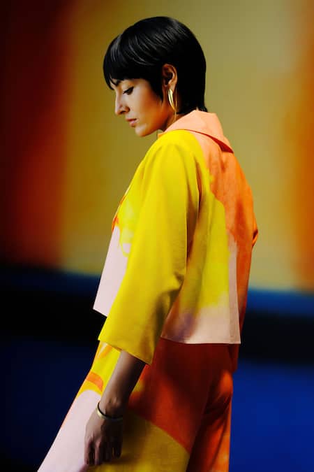 Clos Bright Orange & Yellow Designer Set 