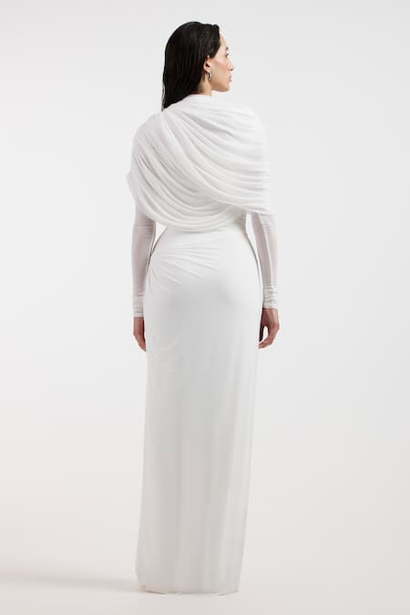 Deme By Gabriella Designer Valeria White Dress 