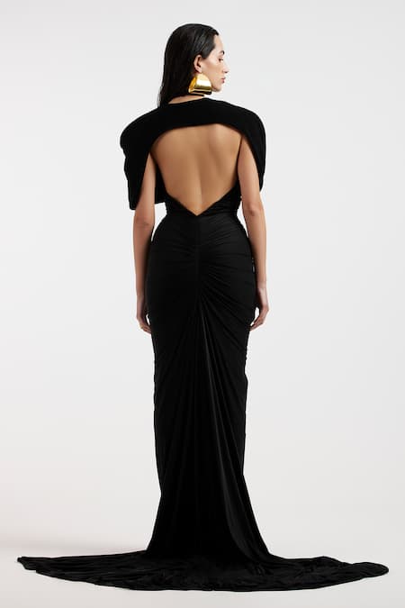 Deme By Gabriella Black Designer Isadora Gown & Cape Set 