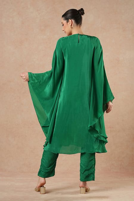 Dori & CO. Emerald Green Kaftan & Pants Set 