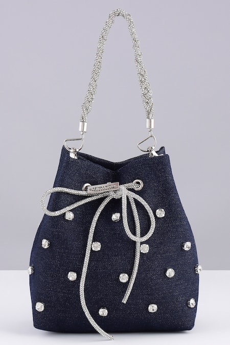 Modarta Denim Blue Bucket Bag 