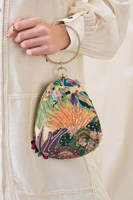 Soup By Sougat Paul Kaira Embellished Clutch Bag 