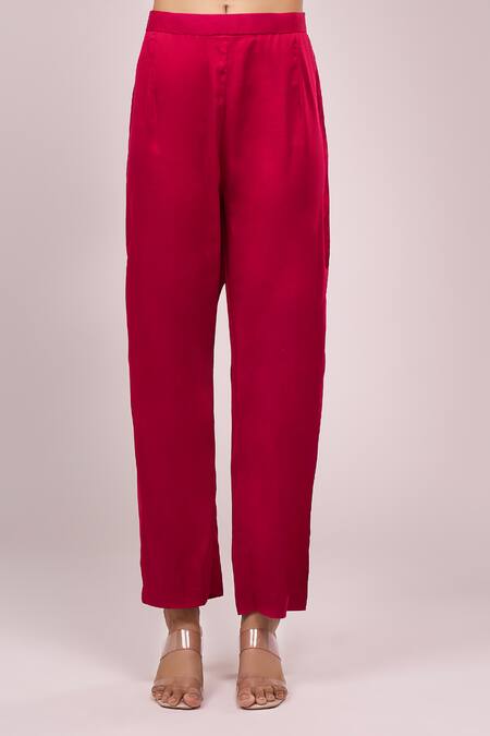 Buy_Samyukta Singhania_Pink Georgette Embroidery, Sequins Square Neck Hand Anarkali Set_Online_at_Aza_Fashions