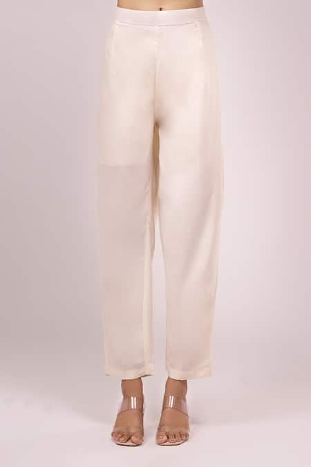 Buy Samyukta Singhania Off White Georgette Embroidery, Sequins Round Neck Anarkali Set Online at Aza Fashions Buy_Samyukta Singhania_Off White Georgette Embroidery, Sequins Round Neck Anarkali Set _Online_at_Aza_Fashions