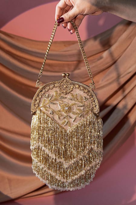 Be Chic Heer Tassel Potli with Sling Chain 