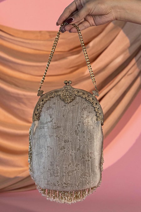 Be Chic Heer Tassel Potli with Sling Chain 