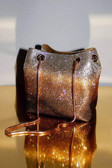 Buy_Be Chic_Gold Designer Potli Bag _Online_at_Aza_Fashions