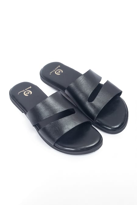 Buy Domani Black Azura Designer Slippers Online at Aza Fashions Buy_Domani_Black Azura Designer Slippers _Online_at_Aza_Fashions