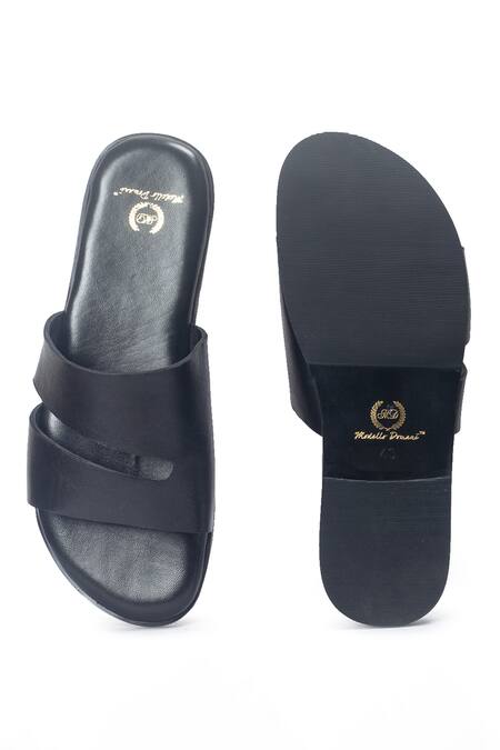 Shop Domani Black Azura Designer Slippers Online at Aza Fashions Shop_Domani_Black Azura Designer Slippers _Online_at_Aza_Fashions