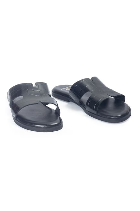 Domani Black Hades Designer Slippers