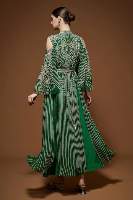 Nirraamyaa Embroidered Kaftan With Belt 