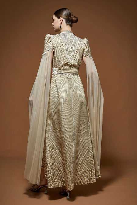 Nirraamyaa Designer Rhinestone Embellished Dress 