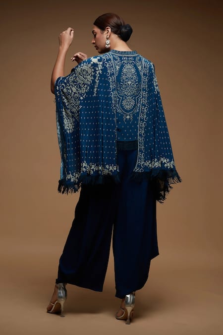 Nirraamyaa Designer Cape & Dhoti Pant Set 