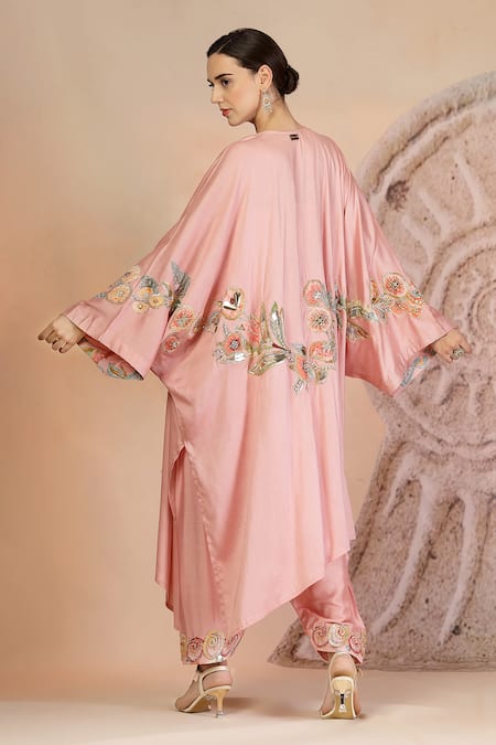 Soniya G Powder Pink Designer Cape Set 