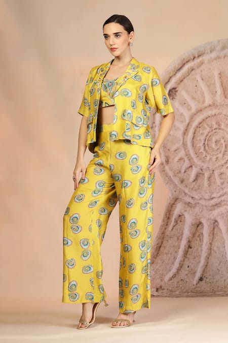 Buy_Soniya G_Yellow Muslin, Silk Embroidery Open , Round Bright Designer Set _Online_at_Aza_Fashions