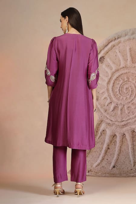 Soniya G Designer Muslin Silk Kurta Pant Set 