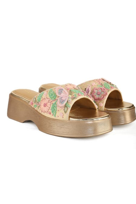 Anaar Embroidered Multi Color Vanessa Sandals 