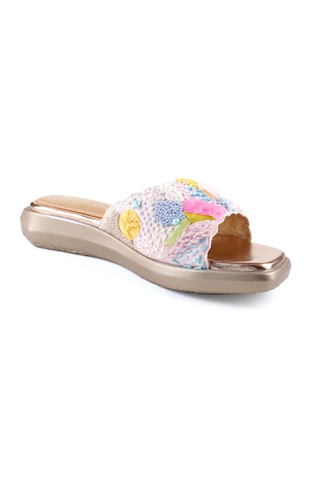 Buy_Anaar_Sequins Multi Color Embellished Islander Sandals _Online_at_Aza_Fashions