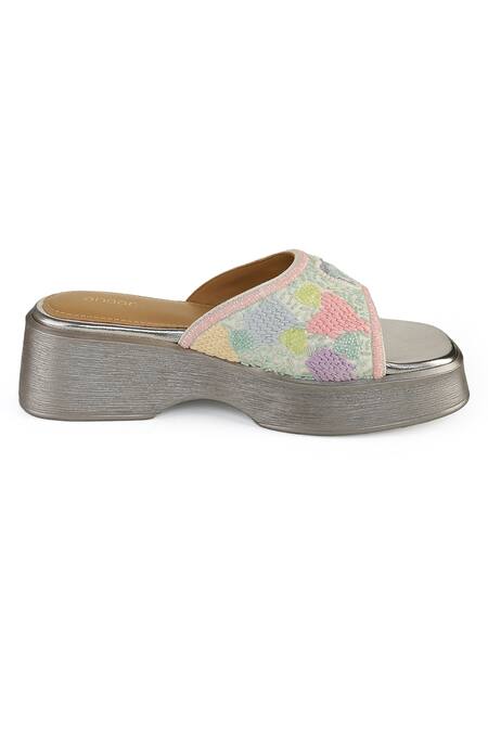Anaar Multi Color Embroidery, Beads Ti Amo Sandals Online at Aza Fashions Anaar_Multi Color Embroidery, Beads Ti Amo Sandals _Online_at_Aza_Fashions