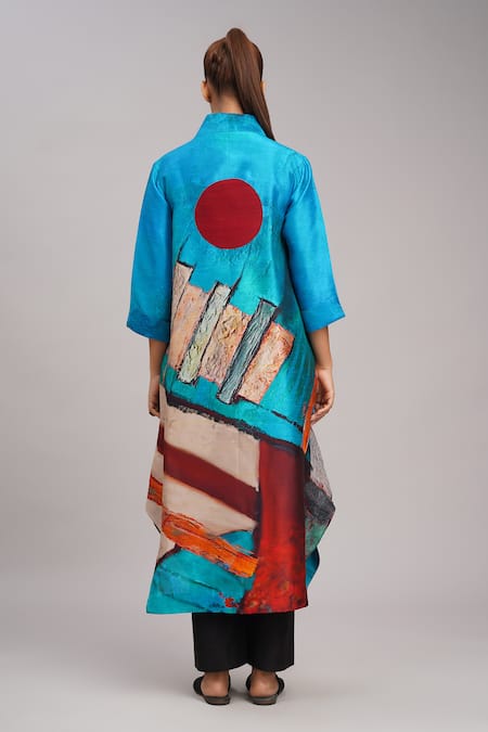 Taika By Poonam Bhagat Lapiz Printed Tunic