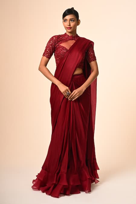 COUTURE BY NIHARIKA Designer Pre-Draped Saree Set 