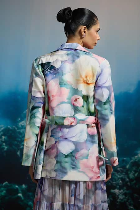 Shop The Iaso Floral Print Blazer Jacket at Aza Fashions Shop_The Iaso_ Floral Print Blazer Jacket _at_Aza_Fashions