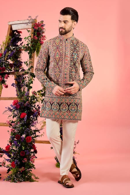 Kasbah Multicolor Thread Embroidered Kurta 