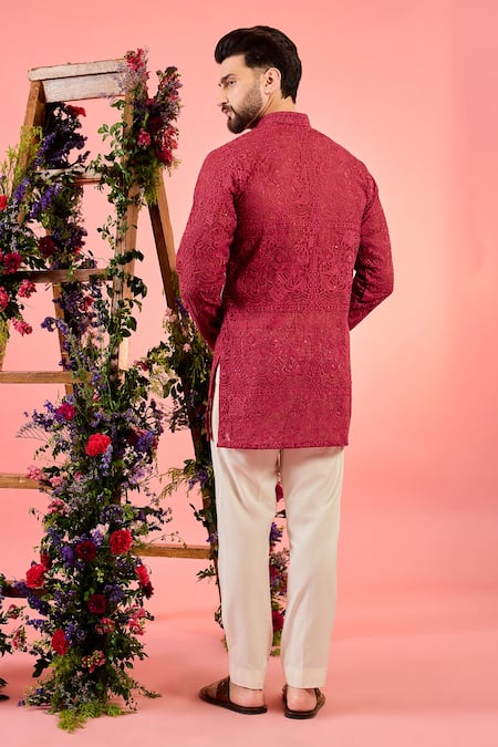 Kasbah Sheer Chikankari Kurta 