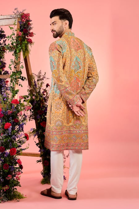Kasbah Multicolor Chikankari Kurta 