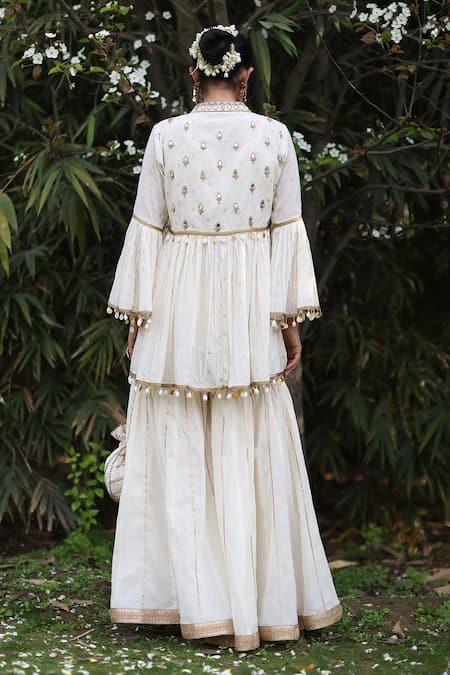 Nazar By Indu Ivory 3 Piece Designer Set 