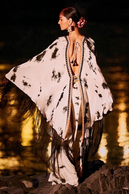 Surily G Black & White Butterfly Jumpsuit 