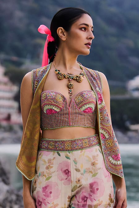 Surily G Multi Embroidery Corset 