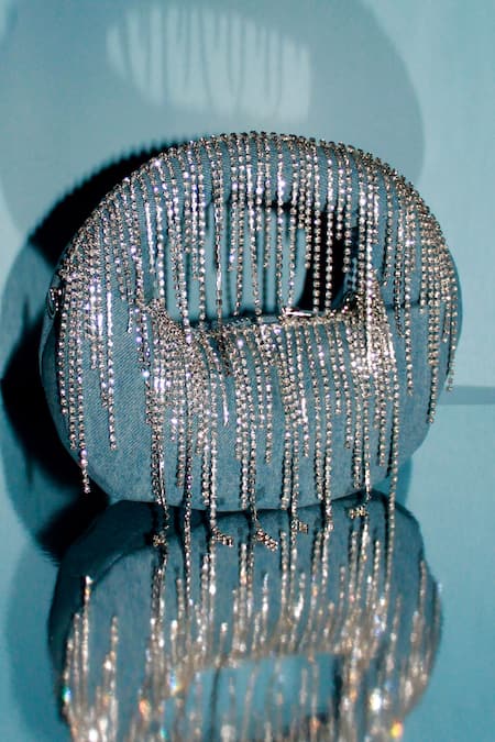 Be Chic Crystal Denim Bag 