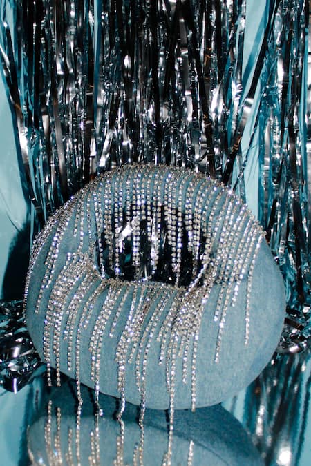 Be Chic Crystal Denim Bag 