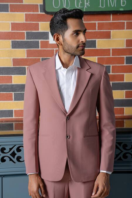 Buy_Hilo Design_Purple Vienna Mauve Blazer Set _Online_at_Aza_Fashions