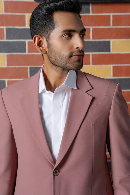 Shop_Hilo Design_Purple Vienna Mauve Blazer Set _Online_at_Aza_Fashions