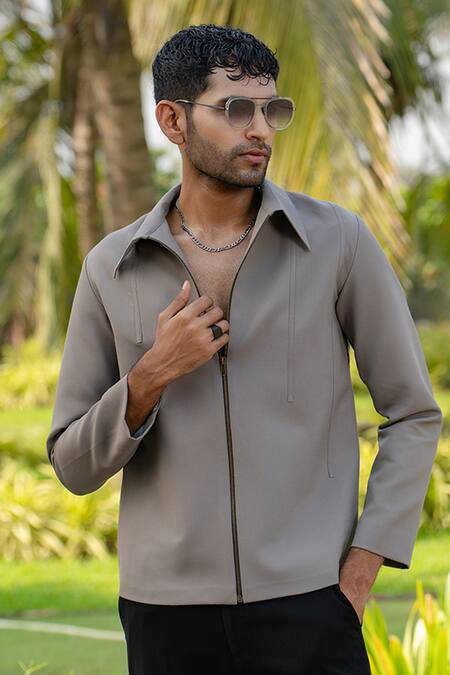 Buy Hilo Design Brown Cavalier Light Shacket Online at Aza Fashions Buy_Hilo Design_Brown Cavalier Light Shacket _Online_at_Aza_Fashions