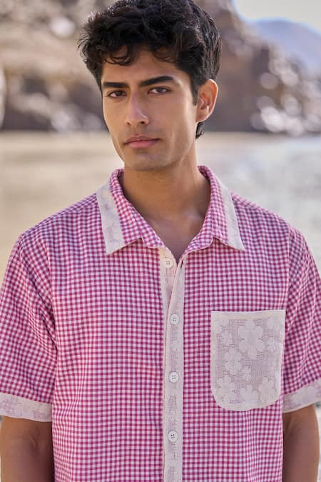 Dash And Dot Reversible Madras Check Shirt 